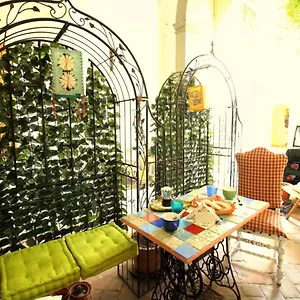Hand Decorated House With Court Apartment